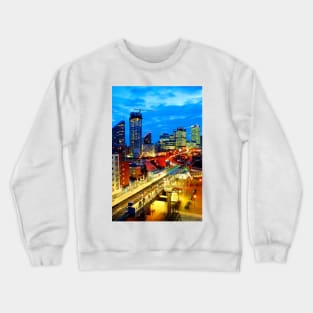 East India Dock Station Canary Wharf London Docklands Crewneck Sweatshirt